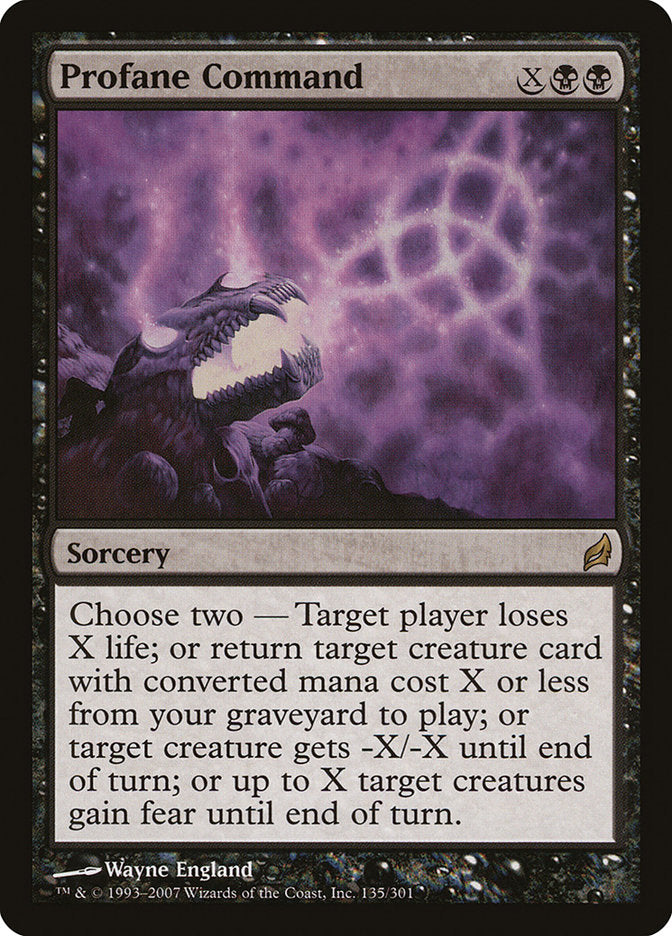 Profane Command [Lorwyn] Foil