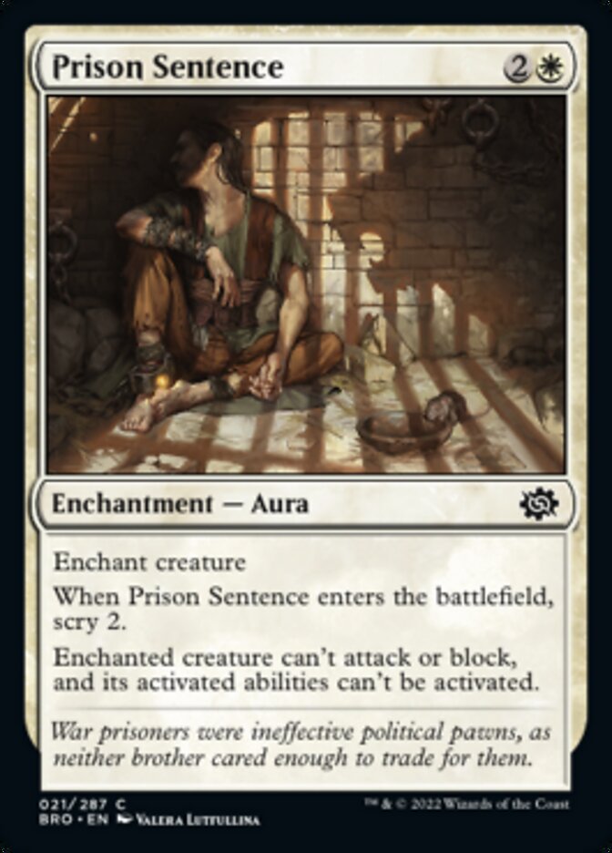 Prison Sentence [The Brothers' War] Foil