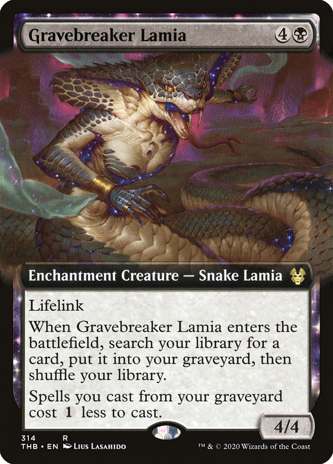 Gravebreaker Lamia (Extended Art) [Theros Beyond Death] Foil