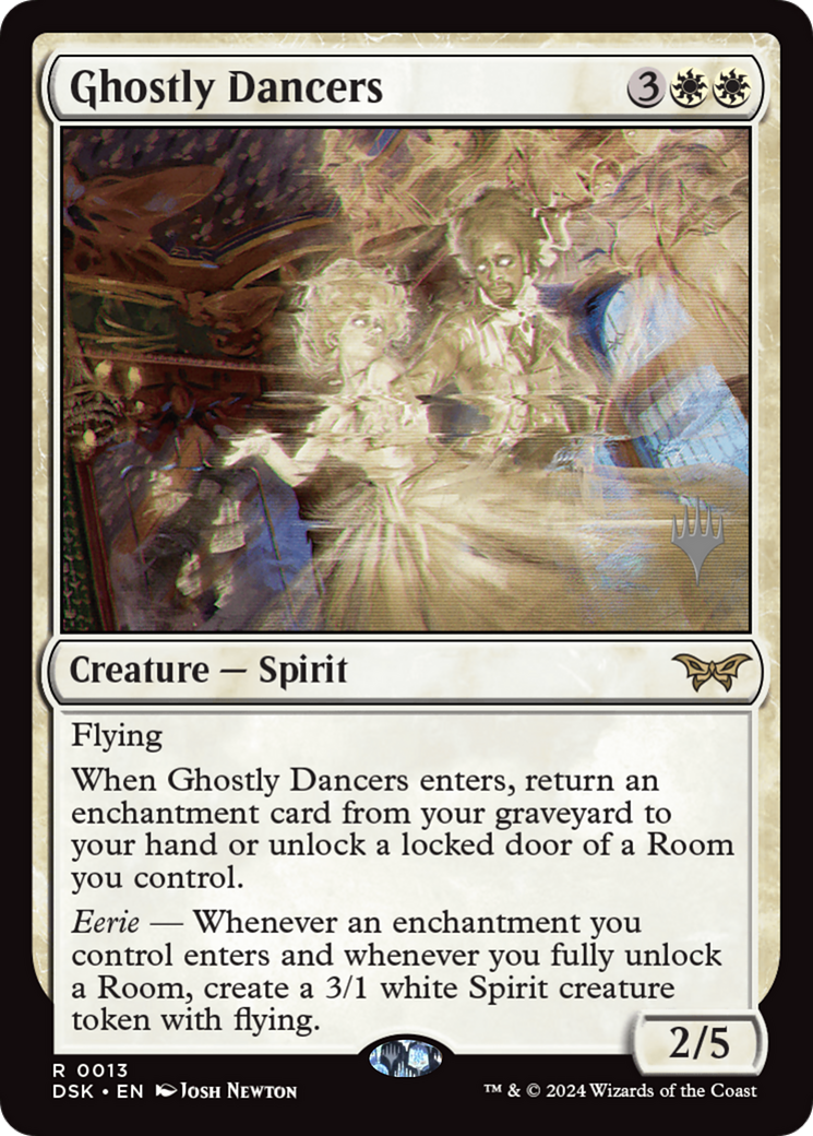 Ghostly Dancers (Promo Pack) [Duskmourn: House of Horror Promos] Foil