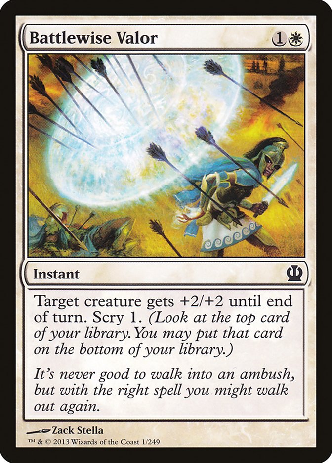 Battlewise Valor [Theros] Foil