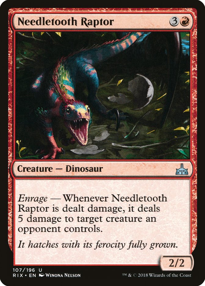Needletooth Raptor [Rivals of Ixalan] Foil