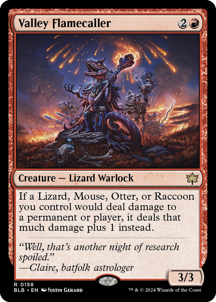 Valley Flamecaller [Bloomburrow] Foil