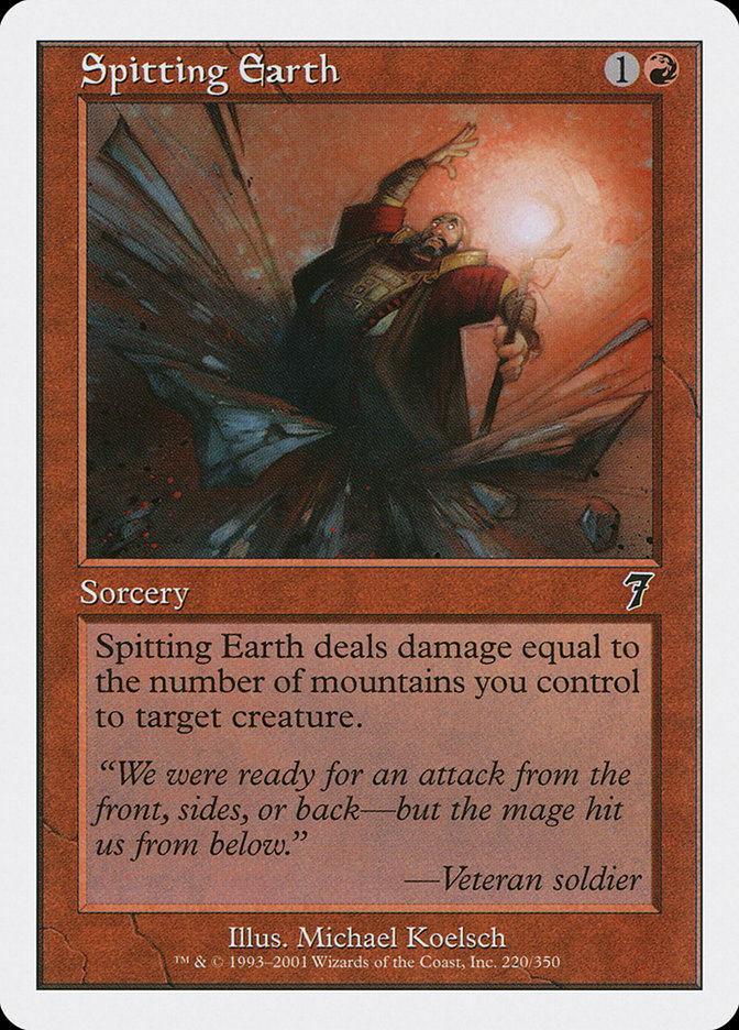 Spitting Earth [Seventh Edition] Foil