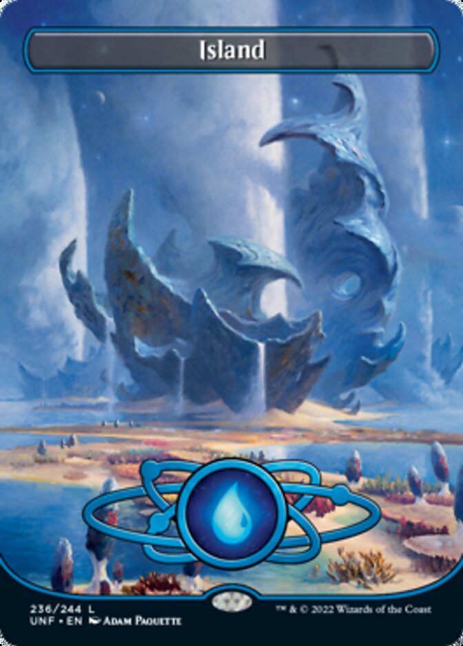 Island (236) (Planetary Space-ic Land) [Unfinity] Foil