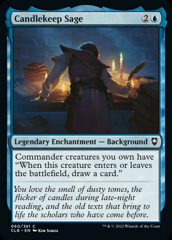 Candlekeep Sage [Commander Legends: Battle for Baldur's Gate] Foil