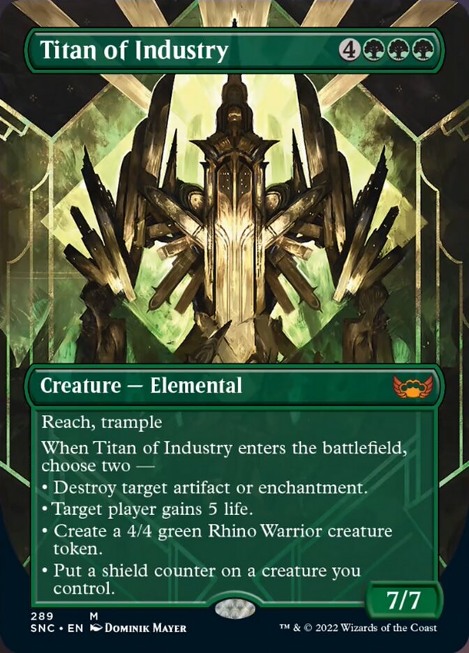 Titan of Industry (Borderless Alternate Art) [Streets of New Capenna] Foil