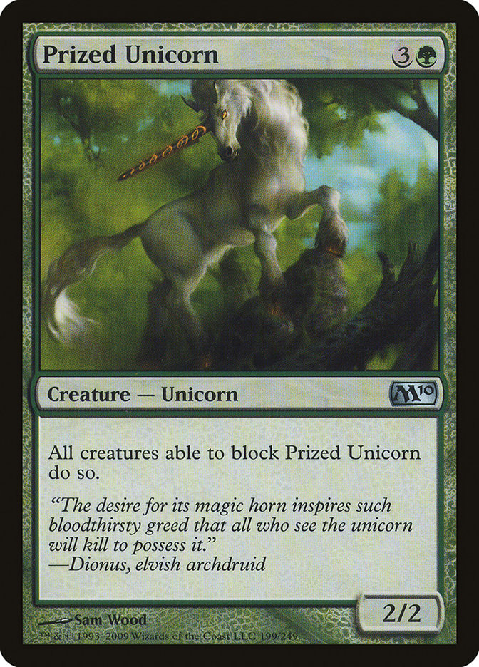 Prized Unicorn [Magic 2010] Foil