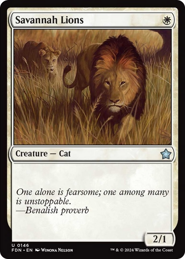 Savannah Lions [Foundations] Foil