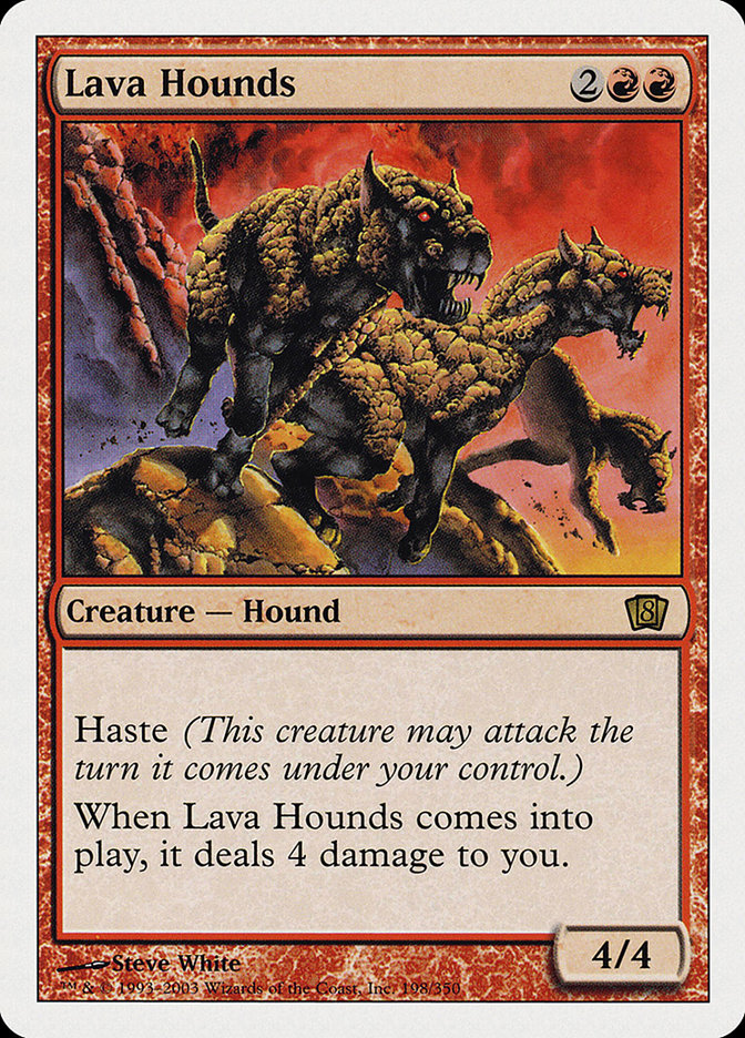 Lava Hounds [Eighth Edition] Foil