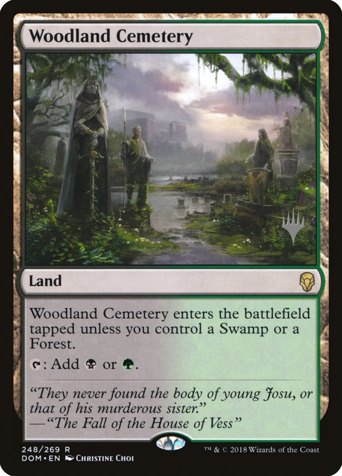 Woodland Cemetery (Promo Pack) [Dominaria Promos] Foil