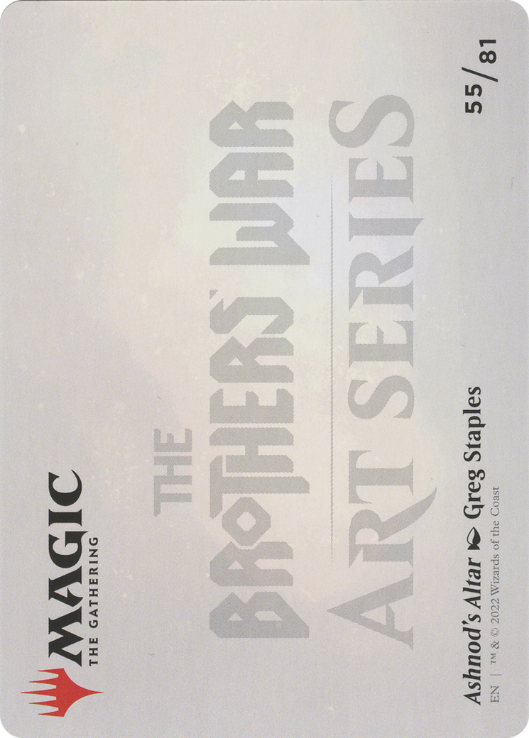 Ashnod's Altar // Ashnod's Altar  [The Brothers' War Art Series] (Borderless) Foil
