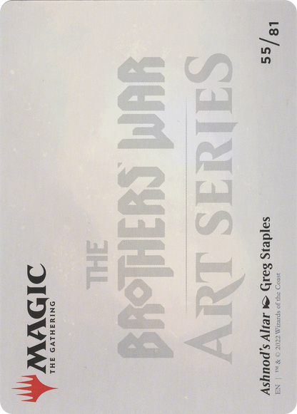 Ashnod's Altar // Ashnod's Altar  [The Brothers' War Art Series] (Borderless) Foil