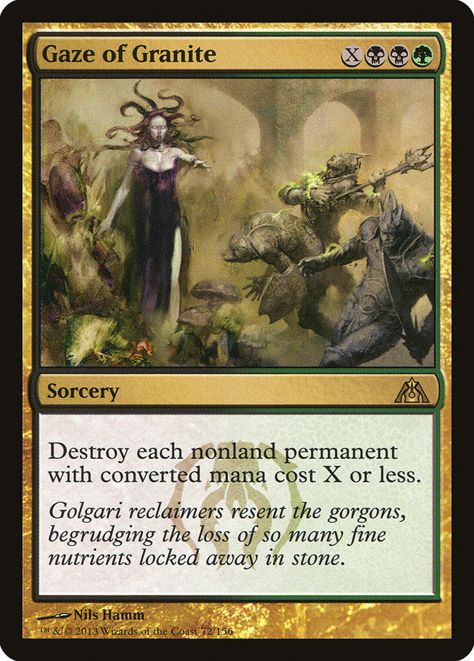 Gaze of Granite [Dragon's Maze] Foil