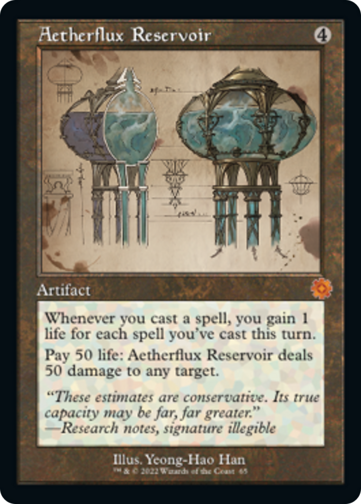 Aetherflux Reservoir (Retro Schematic) [The Brothers' War Retro Artifacts] Foil