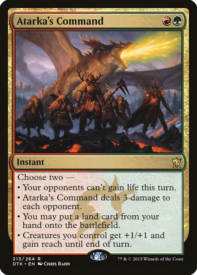 Atarka's Command [Dragons of Tarkir] Foil