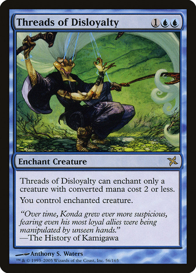 Threads of Disloyalty [Betrayers of Kamigawa] Foil