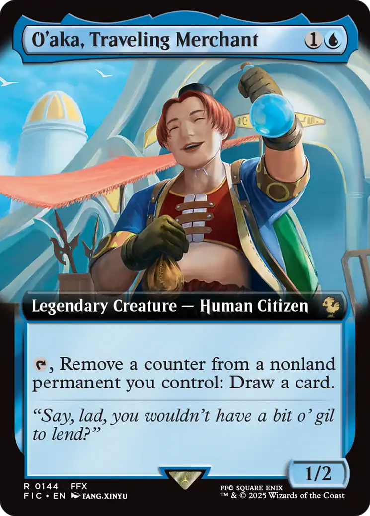 O'aka, Traveling Merchant (Extended Art) [FINAL FANTASY Commander] Foil