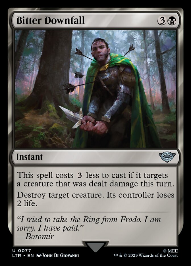 Bitter Downfall [The Lord of the Rings: Tales of Middle-Earth] Foil