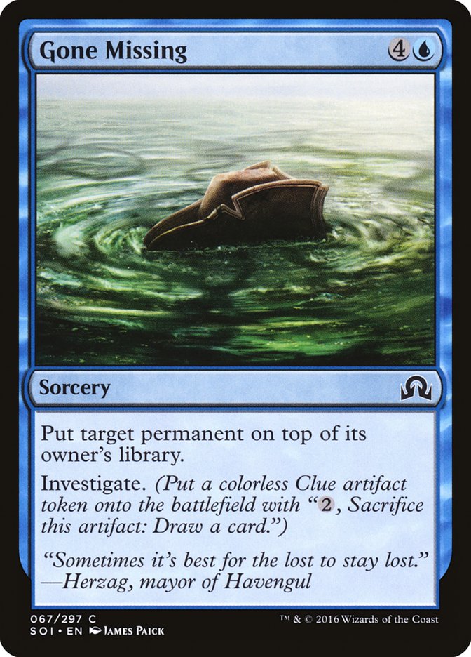 Gone Missing [Shadows over Innistrad] Foil