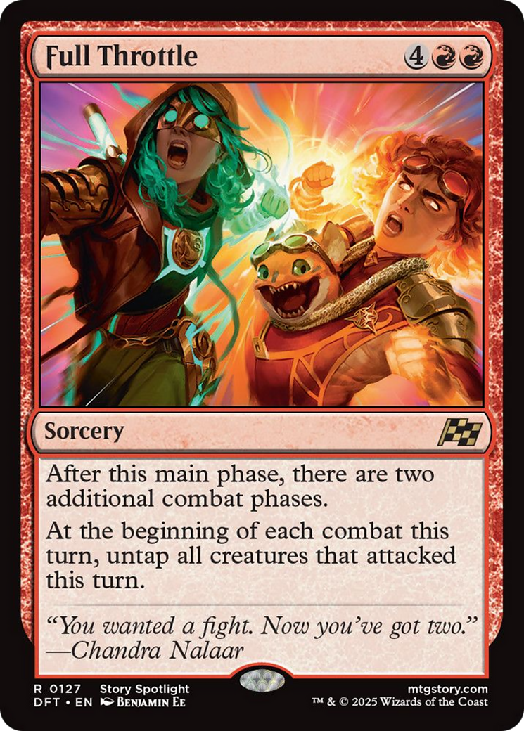 Full Throttle (Extended Art) [Aetherdrift] Foil
