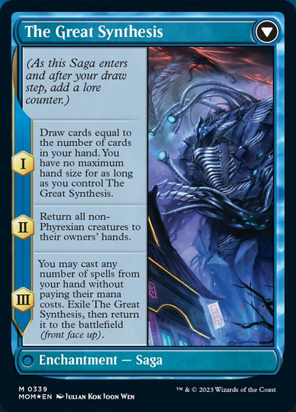 Jin-Gitaxias // The Great Synthesis (Borderless Alternate Art) [March of the Machine] Foil