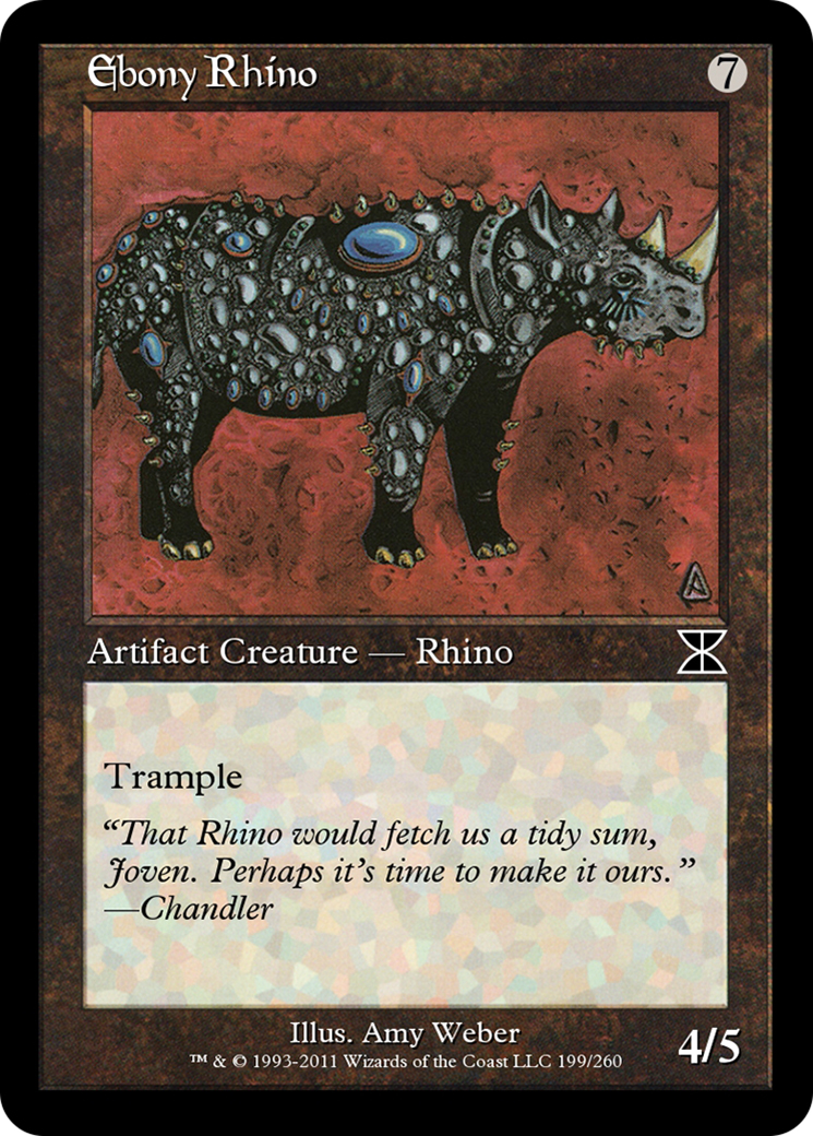 Ebony Rhino  [Masters Edition IV] Foil