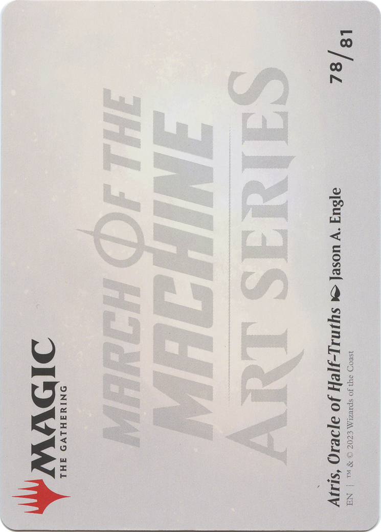 Atris, Oracle of Half-Truths // Atris, Oracle of Half-Truths  [March of the Machine Art Series] (Borderless)