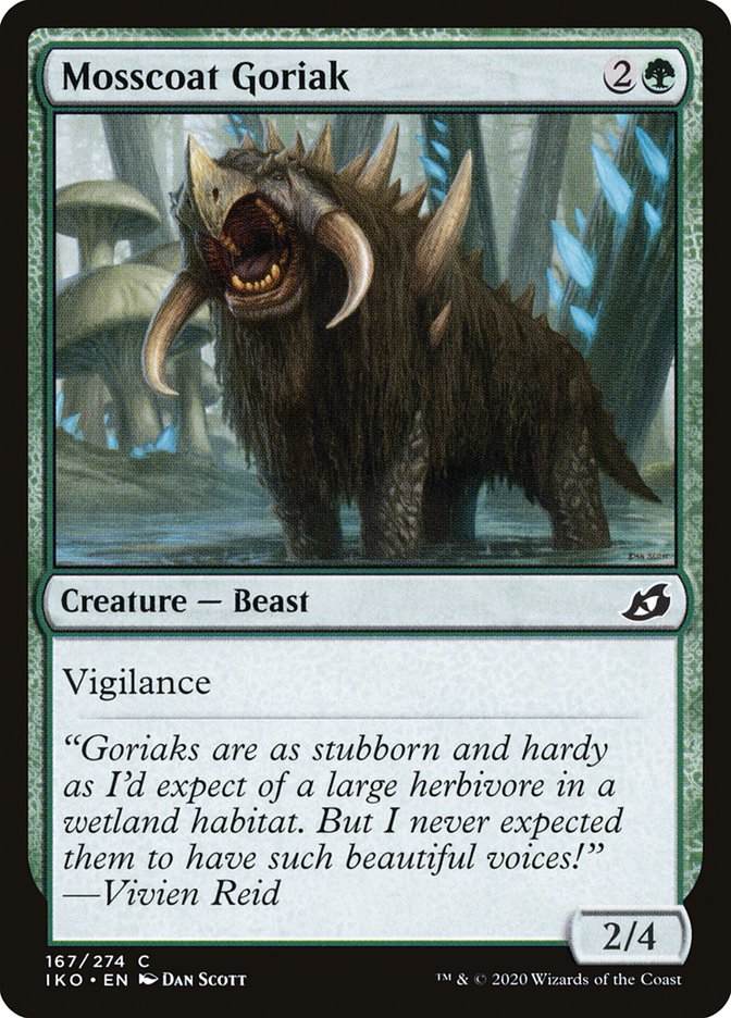 Mosscoat Goriak [Ikoria: Lair of Behemoths] Foil