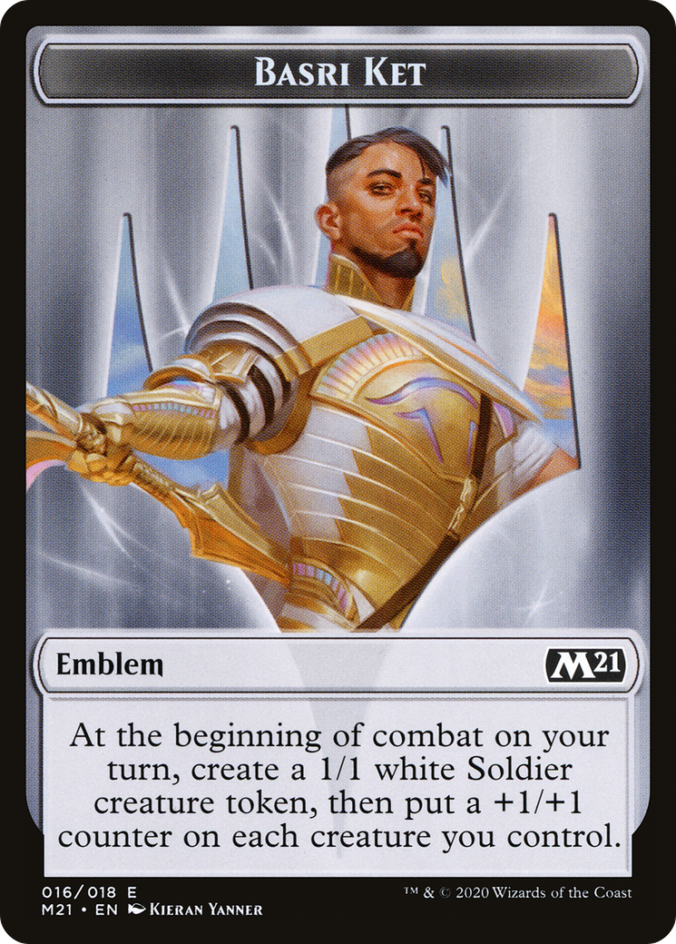 Basri Ket Emblem  [Core Set 2021 Tokens]