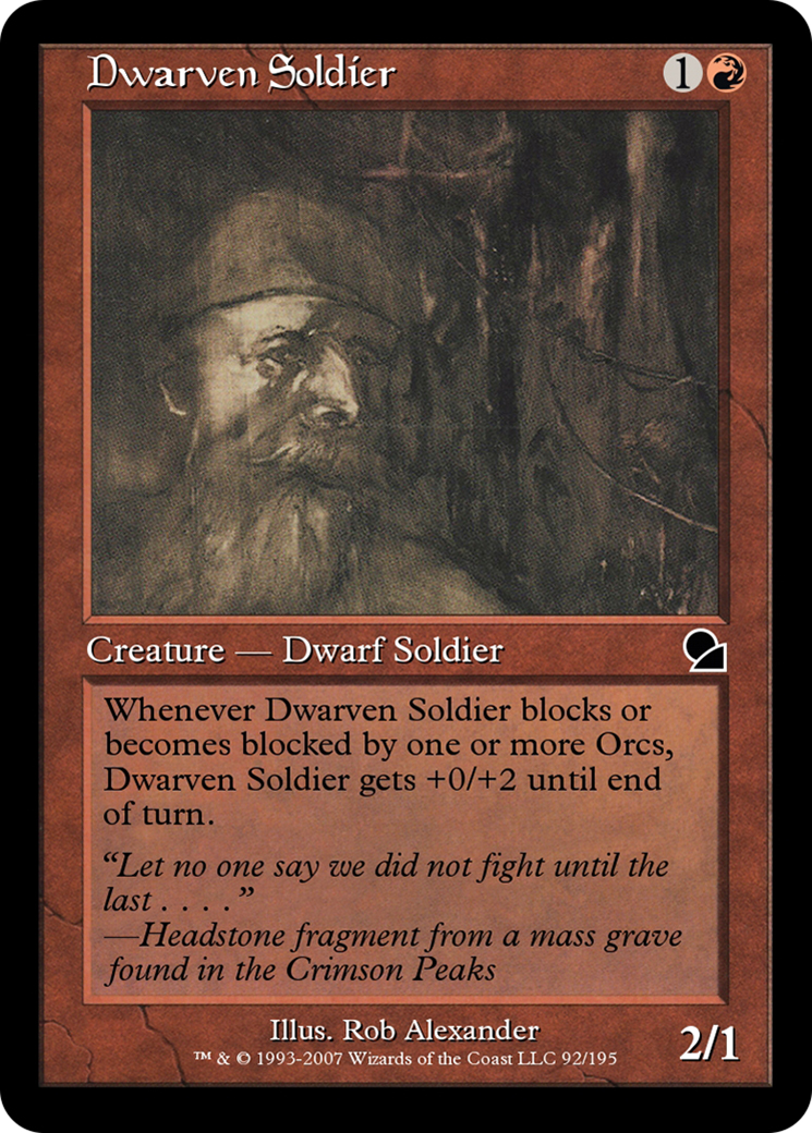 Dwarven Soldier  [Masters Edition]