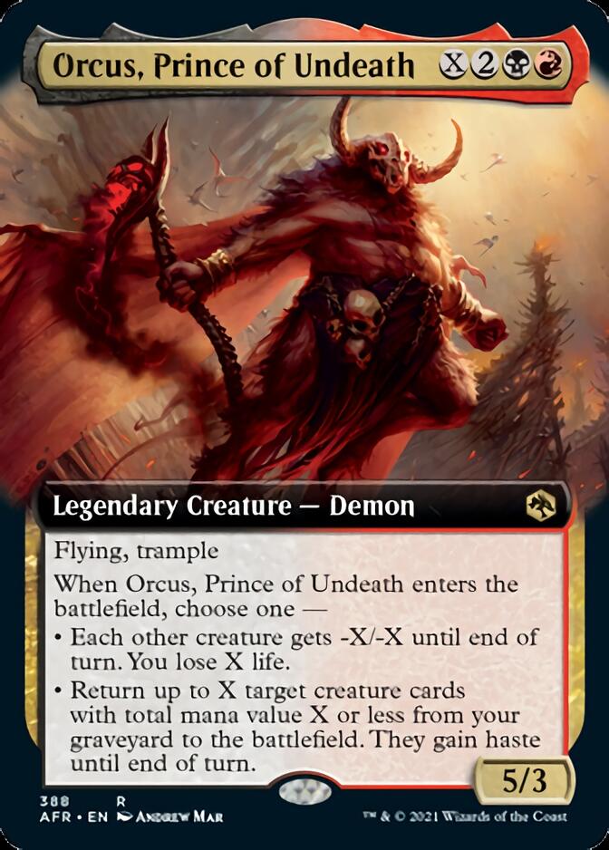 Orcus, Prince of Undeath (Extended Art) [Dungeons & Dragons: Adventures in the Forgotten Realms] Foil