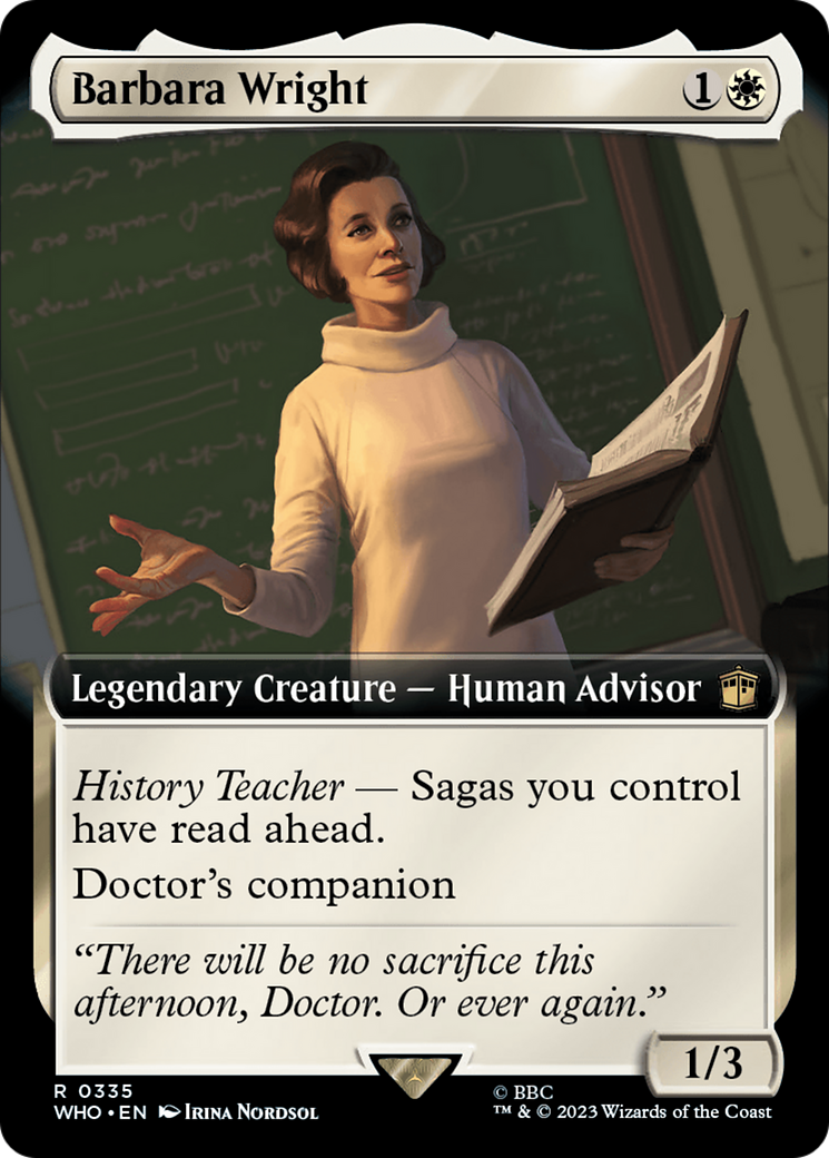Barbara Wright (Extended Art) [Doctor Who] Foil