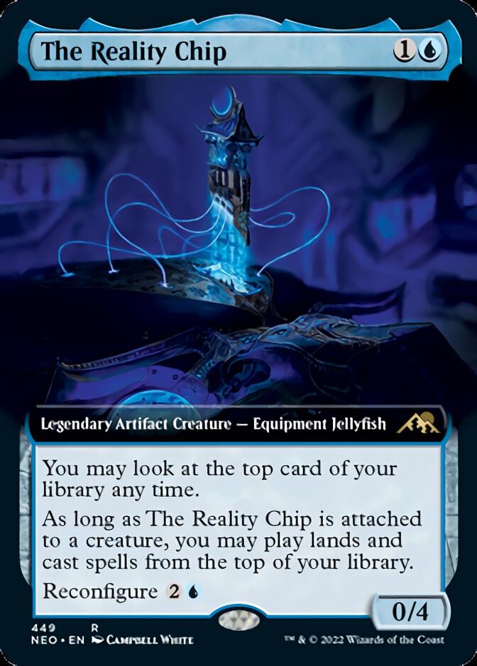 The Reality Chip (Extended Art) [Kamigawa: Neon Dynasty] Foil