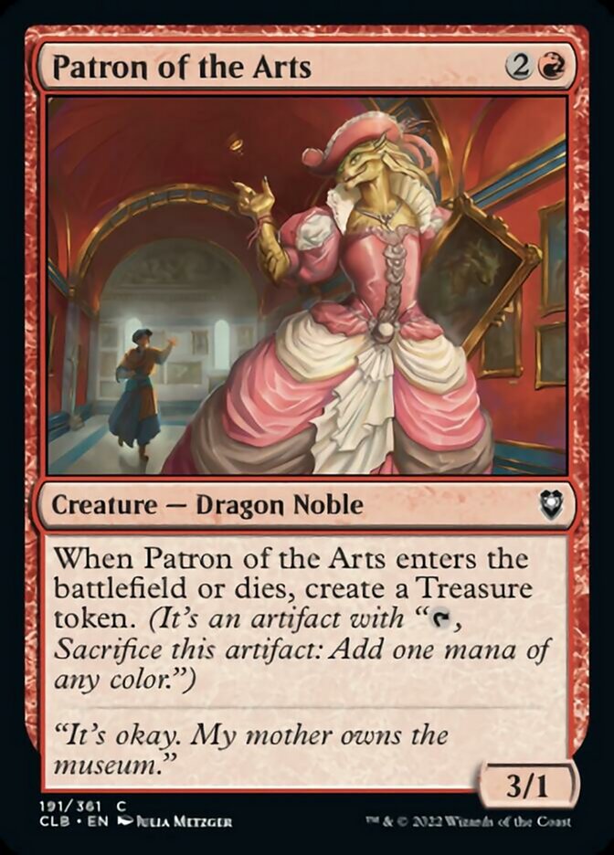 Patron of the Arts [Commander Legends: Battle for Baldur's Gate] Foil