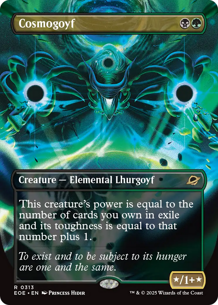 Cosmogoyf (Borderless) [Edge of Eternities] Foil