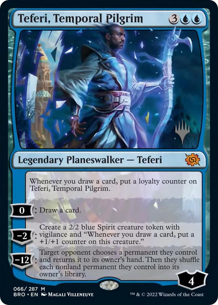 Teferi, Temporal Pilgrim (Promo Pack) [The Brothers' War Promos] Foil