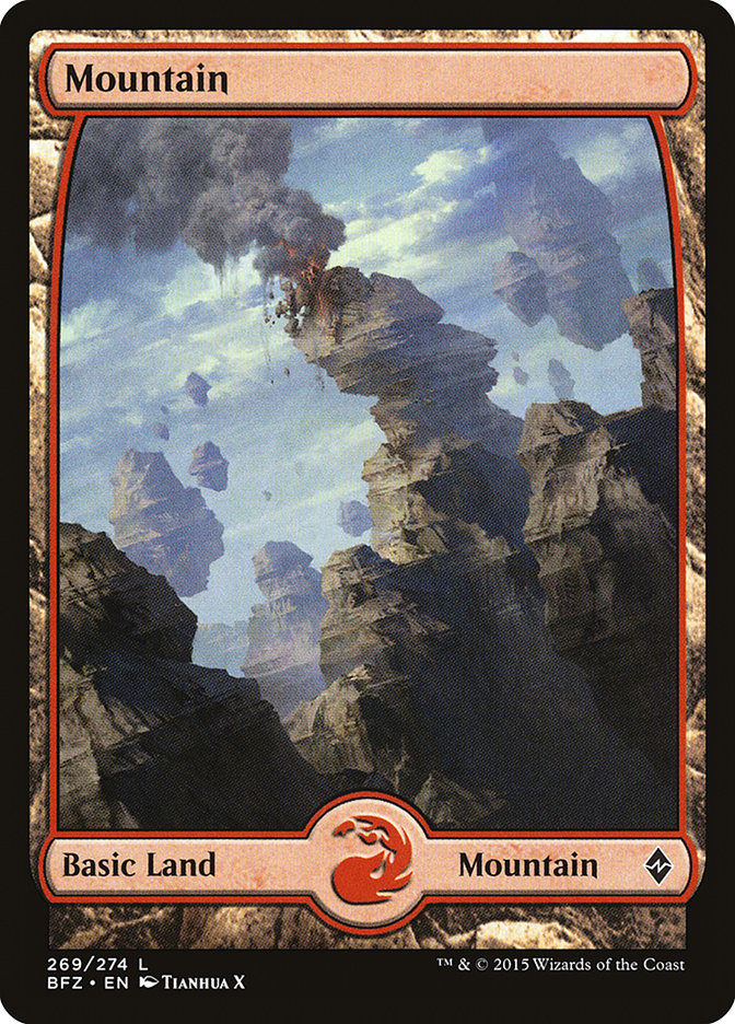 Mountain (269) (Full Art) [Battle for Zendikar] Foil
