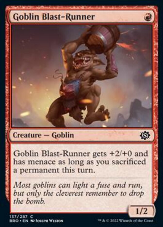 Goblin Blast-Runner [The Brothers' War] Foil