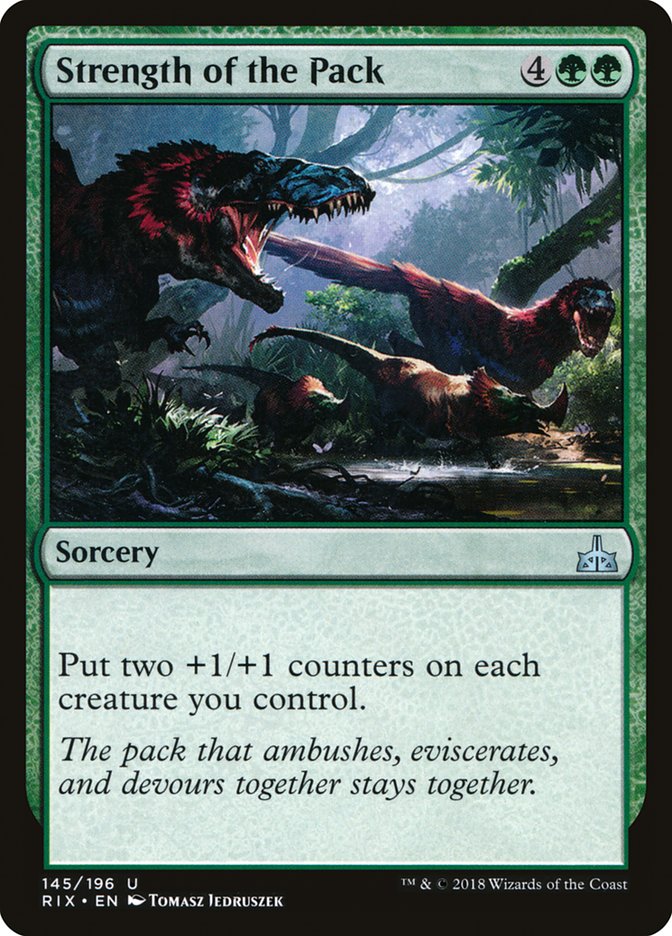 Strength of the Pack [Rivals of Ixalan] Foil