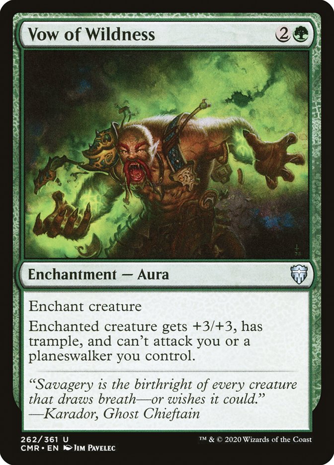 Vow of Wildness [Commander Legends] Foil