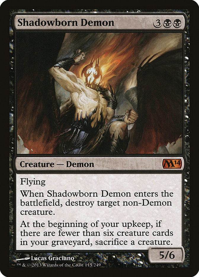 Shadowborn Demon [Magic 2014] Foil