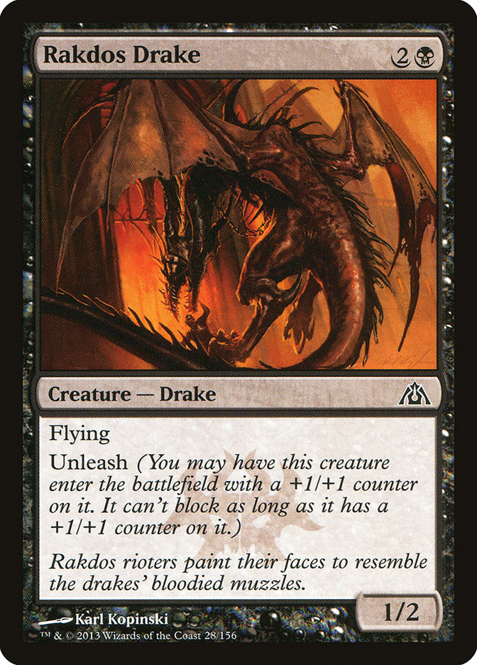 Rakdos Drake [Dragon's Maze] Foil