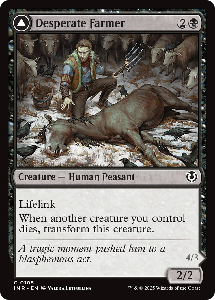 Desperate Farmer // Depraved Harvester [Innistrad Remastered] Foil
