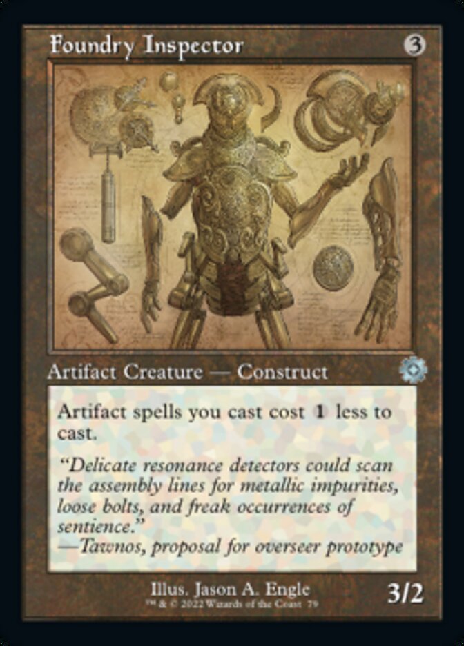 Foundry Inspector (Retro Schematic) [The Brothers' War Retro Artifacts] Foil