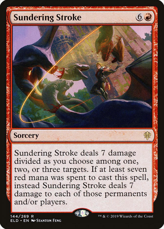 Sundering Stroke [Throne of Eldraine] Foil