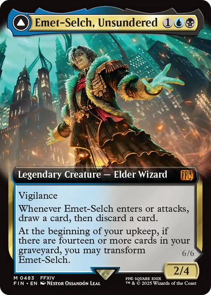 Emet-Selch, Unsundered // Hades, Sorcerer of Eld (Extended Art) [FINAL FANTASY] Foil