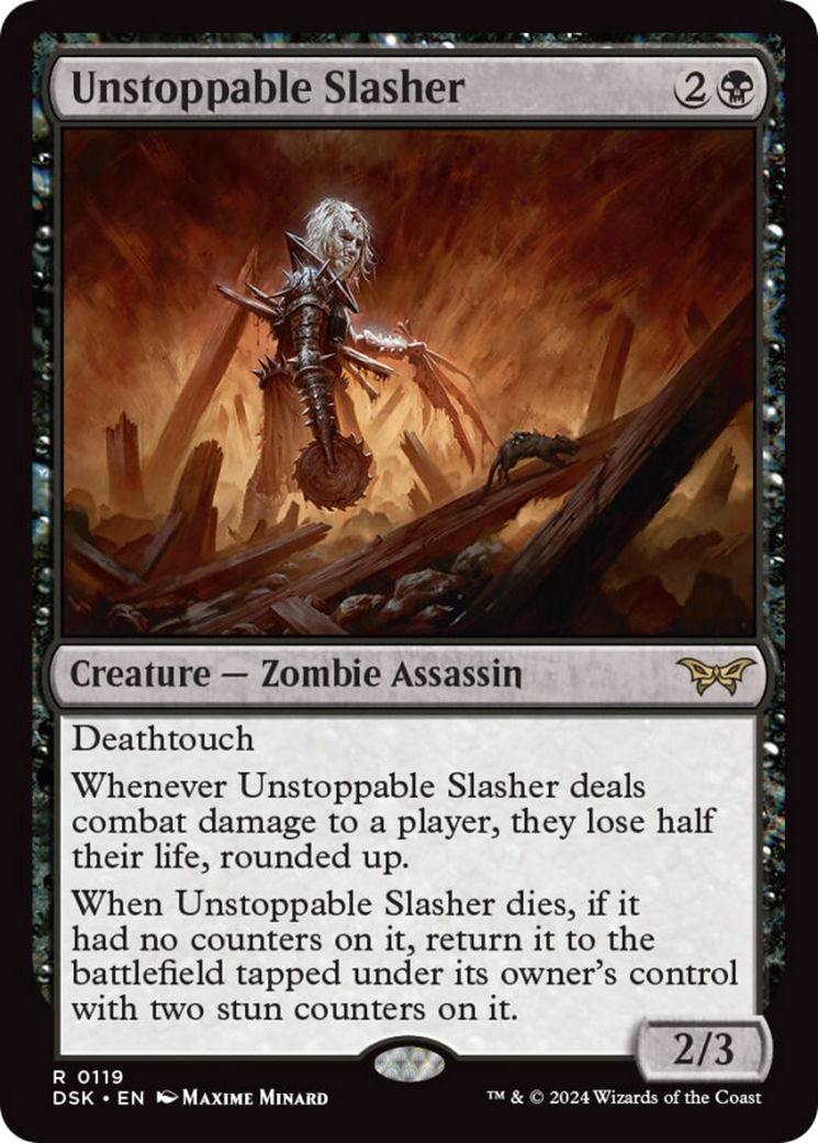Unstoppable Slasher (0119) [Duskmourn: House of Horror] Foil