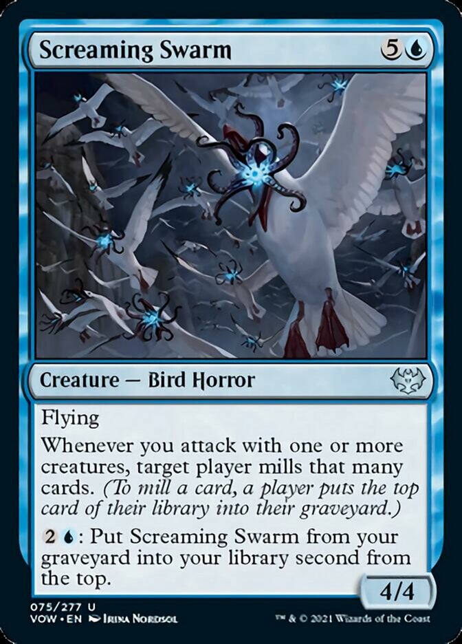 Screaming Swarm [Innistrad: Crimson Vow] Foil