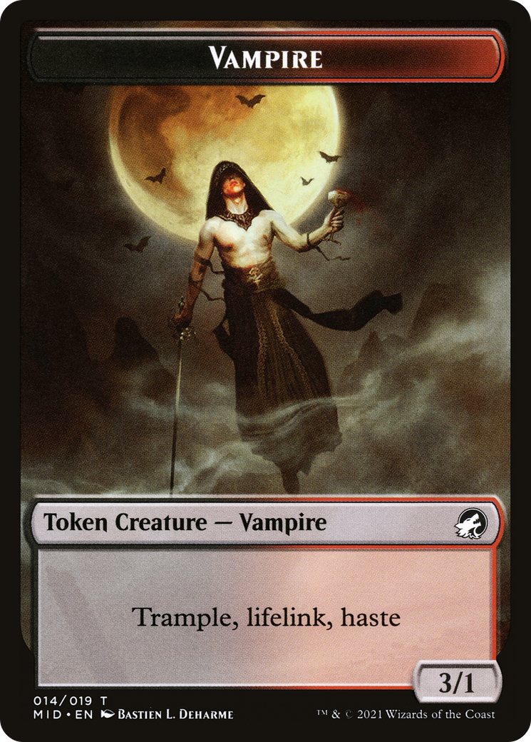 Vampire  [Innistrad: Midnight Hunt Tokens] Foil